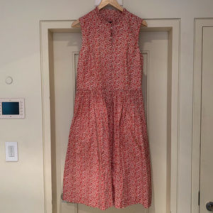 Red floral J.Crew dress